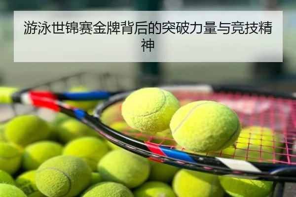 游泳世锦赛金牌背后的突破力量与竞技精神